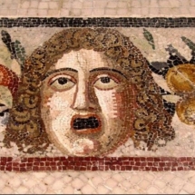 Detail of floor mosaic found at Domvs Romana, Rabat, Malta