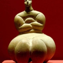 Figure from Zaghra Circle, on display at Ggantija Museum. Photo © Garry Shaw.