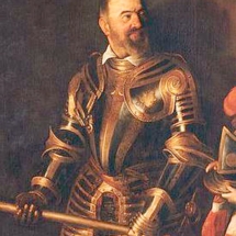 Michelangelo di Merisi da Caravaggio, detail of portrait of Alof de Wignacourt, Grand Master of the Order of Malta from 1601-22, painted c.1608 Photo fr.muzeo.com