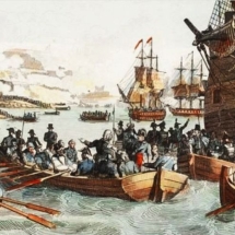 Napoleon arriving in Malta