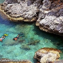 Snokeling in the crystal clear blue waters of Malta, Gozo and Comino