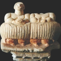 Xaghra Twins figurine found at the Brockdorf Xaghra Circle in use between 4,100 and 2,800 BC.