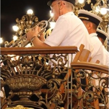 Decorations and even bandstands are specially made and erected for the festa