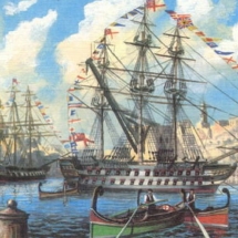 HMS Madagascar in the Grand Harbour