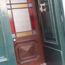 Typical old coloured glass interior front door. Stephen Schembri