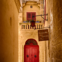 A fine door in a typical Mdina alley