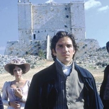 The 2002 film The Count of Monte Cristo, behind Jim Caviezel St Mary Tower