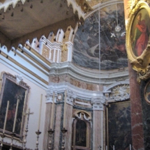 The frescoes in the apse depicting St. Paul’s shipwreck