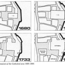 The transformation plans of the Mdina Cathedral over the centuries