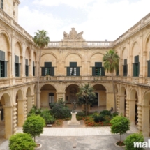 Inner courtyard of in the Grandmaster Palace in Valletta
