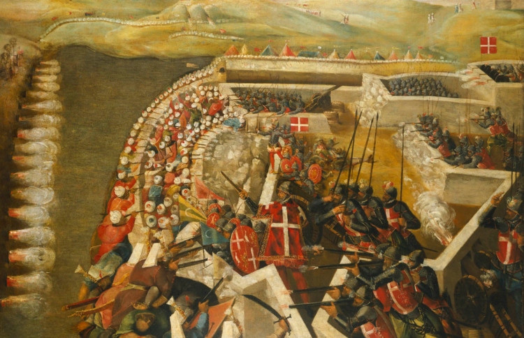 The Siege of Malta. Attack on the Post of the Castilian Knights, 21 August 1565