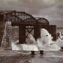 Valletta - the Grand Harbour breakwater by St Elmo before it was destroyed in the 1942 Italian E-boat attack