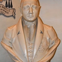 19C bust of Vincenzo Borg Brared, at St Helen Parish Church Museum, Bkara.