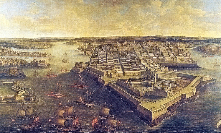 Valletta's Grand Harbour towards the end of the 18th Century.