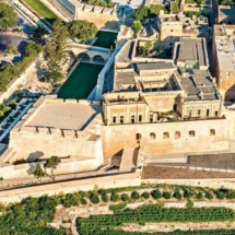 Aerial view of the dHomedes Bastion Mdina.