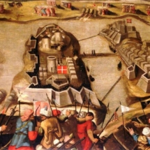 Aleccio, Matteo Perez d&amp;#039;, 1547-1616; The Siege of Malta: Siege and Bombardment of St Michael, 28 June 1565