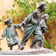 Les Gavroches - the Street Urchins - by Antonio Sciortino showing the extreme hardship faced at the turn of the 20th century. Photo by Michael McMike