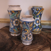 San Anton Palace Majolica pharmacy jars. Photo, Astrid Vella