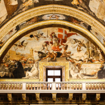 The Allegory of the Triumph of the Order of St John, part of Mattia Preti&#039;s vault cycle on the life of St John the Baptist. Photo, Oren Rozen_