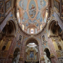 The fabulous elliptical dome of the Carmelite Church in Mdina. Photo, albireo 2006