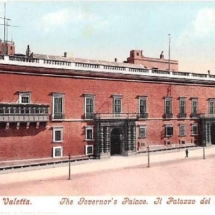 Valletta - Postcard of the Grand Masters Palace when used as the Governors Palace during the British period.