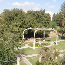 Vue aérienne de la Fontaine de dauphin