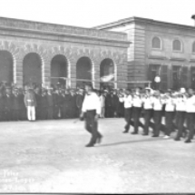 27 January 1917 St. Clements parade ground with brass band and drums