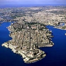 Aerial view of Valletta today's showing its grid pattern and surrounding fortifications