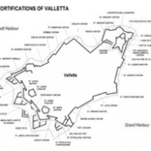 All the fortifications surrounding Valletta