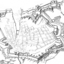 Design of the Santa Margherita or Firenzuola Lines