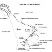 Fortifications Map of Birgu