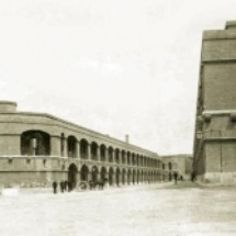 Inner courtyard of Fort Verdala in the 1890s