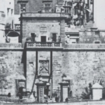 Porta del Monte or Marina Gate before being demolished by the British