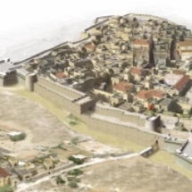 Reconstruction model of Medieval Mdina just before the earthquake of 1693