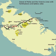 Schematic map from www.victorialinesmalta.com.