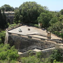 Vue des jardins botaniques Argotti vers le jardin de St Philip sur le Bastion de St Philip - Image de Frank Vincentz